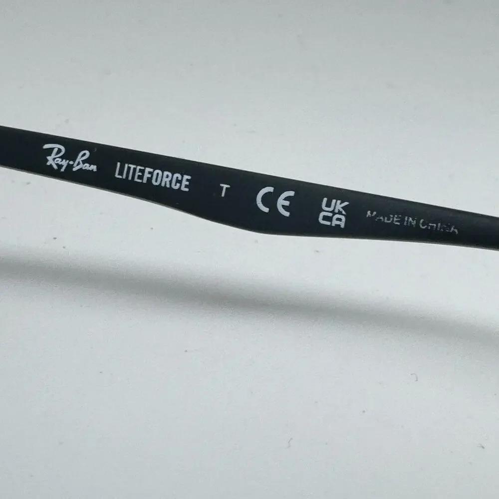 Ray Ban LITEFORCE Eyeglasses‎ RB 6486 2904 Matte Black Frame 54-17-145 H15066